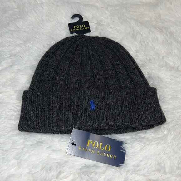 Polo Ralph Lauren Men`s Signature Merino Cuffed Beanie - Picture 1 of 1